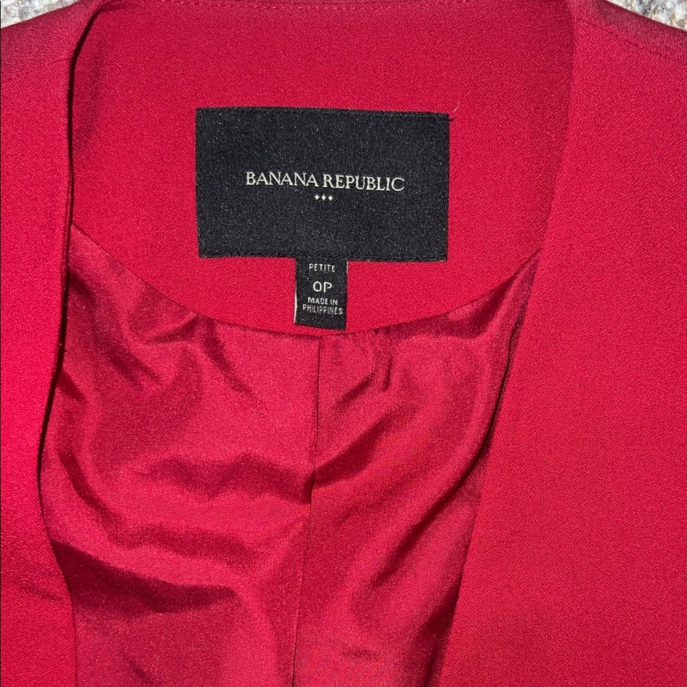 Express Women's Bold Red Blazer - Picture 3 of 3